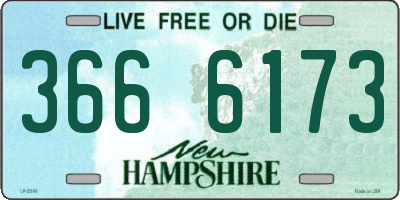 NH license plate 3666173