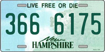 NH license plate 3666175