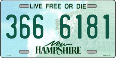 NH license plate 3666181