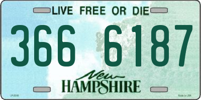 NH license plate 3666187