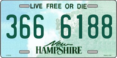 NH license plate 3666188