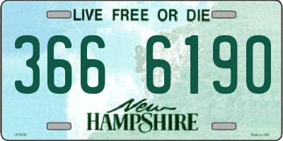 NH license plate 3666190