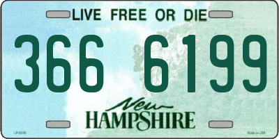 NH license plate 3666199