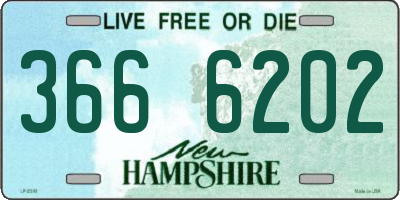 NH license plate 3666202