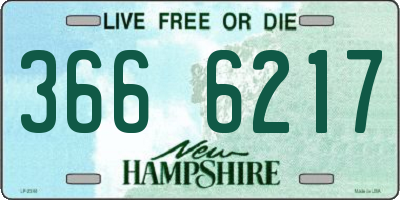 NH license plate 3666217
