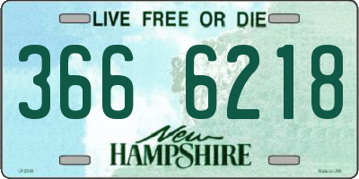 NH license plate 3666218
