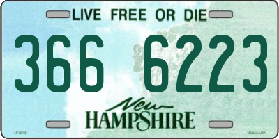 NH license plate 3666223