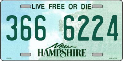 NH license plate 3666224
