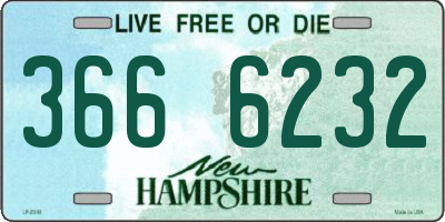 NH license plate 3666232