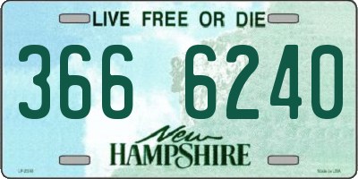 NH license plate 3666240