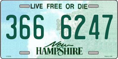NH license plate 3666247