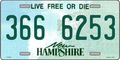 NH license plate 3666253