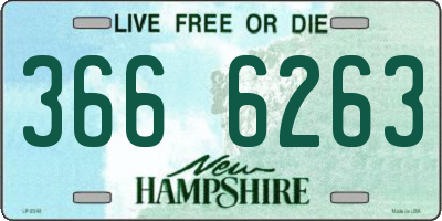 NH license plate 3666263