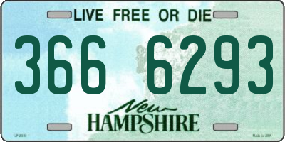 NH license plate 3666293