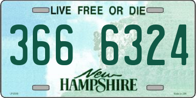 NH license plate 3666324