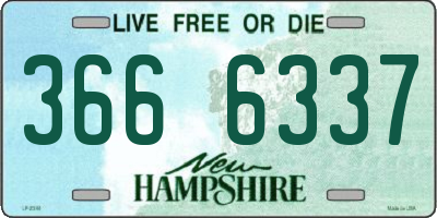NH license plate 3666337