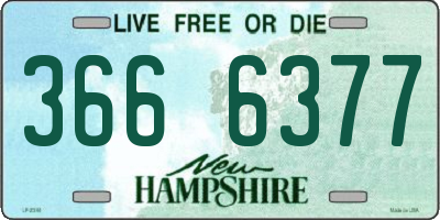 NH license plate 3666377