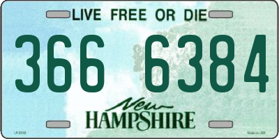 NH license plate 3666384
