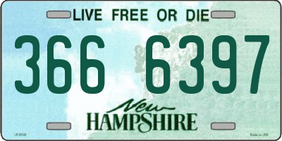 NH license plate 3666397