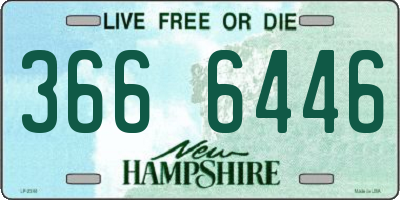 NH license plate 3666446