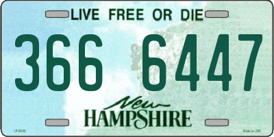 NH license plate 3666447