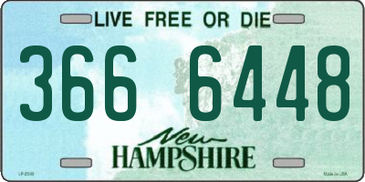 NH license plate 3666448