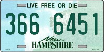 NH license plate 3666451