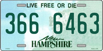 NH license plate 3666463