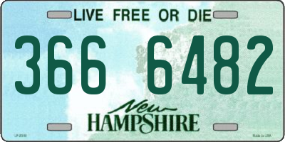 NH license plate 3666482