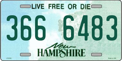 NH license plate 3666483