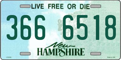 NH license plate 3666518