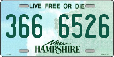 NH license plate 3666526