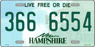 NH license plate 3666554