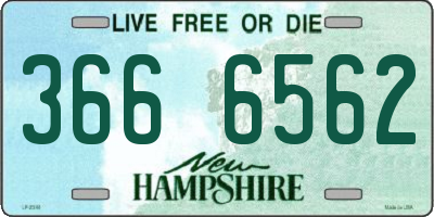 NH license plate 3666562