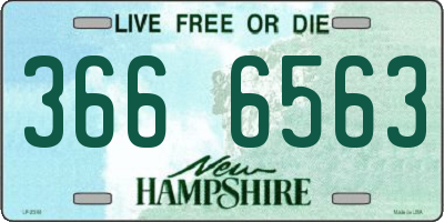 NH license plate 3666563
