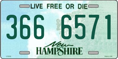 NH license plate 3666571