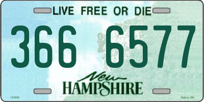 NH license plate 3666577