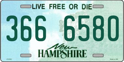 NH license plate 3666580