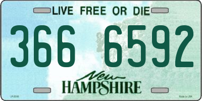 NH license plate 3666592