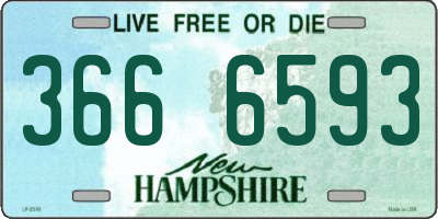 NH license plate 3666593