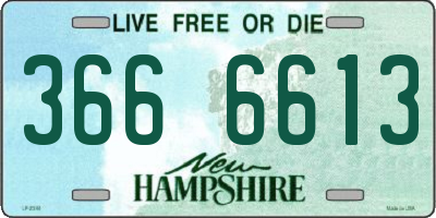 NH license plate 3666613