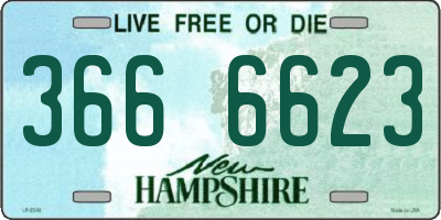 NH license plate 3666623