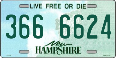 NH license plate 3666624