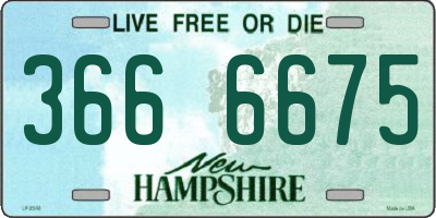 NH license plate 3666675