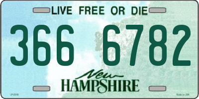 NH license plate 3666782