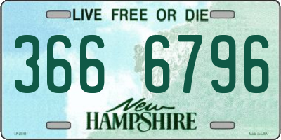 NH license plate 3666796