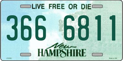 NH license plate 3666811