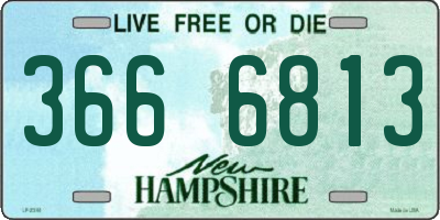 NH license plate 3666813