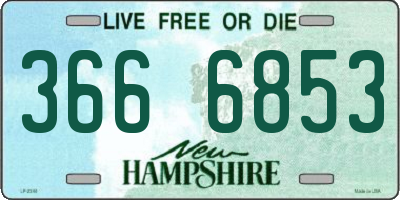 NH license plate 3666853