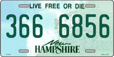 NH license plate 3666856